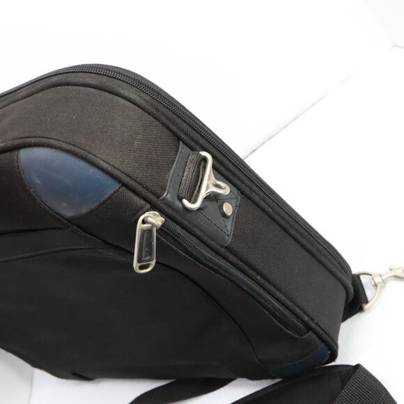 Samsonite Laptop Bag Briefcase Soft Messenger Black w/ Strap - Picture 9 of 16